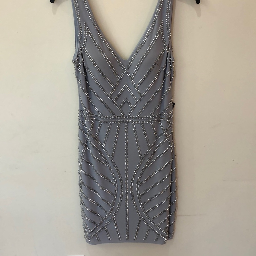 Gray beaded dress